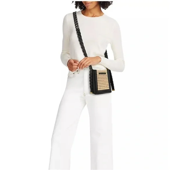 STELLA MCCARTNEY
Braided Raffia and Leather Small Hobo Bag - Picture 6 of 6